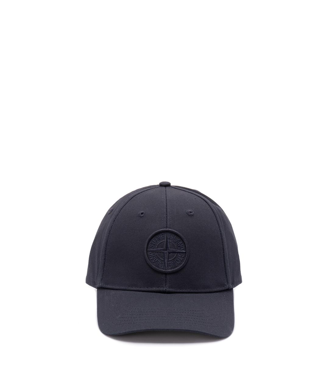 STONE ISLAND Синяя хлопковая кепка/бейсболка, фото 1