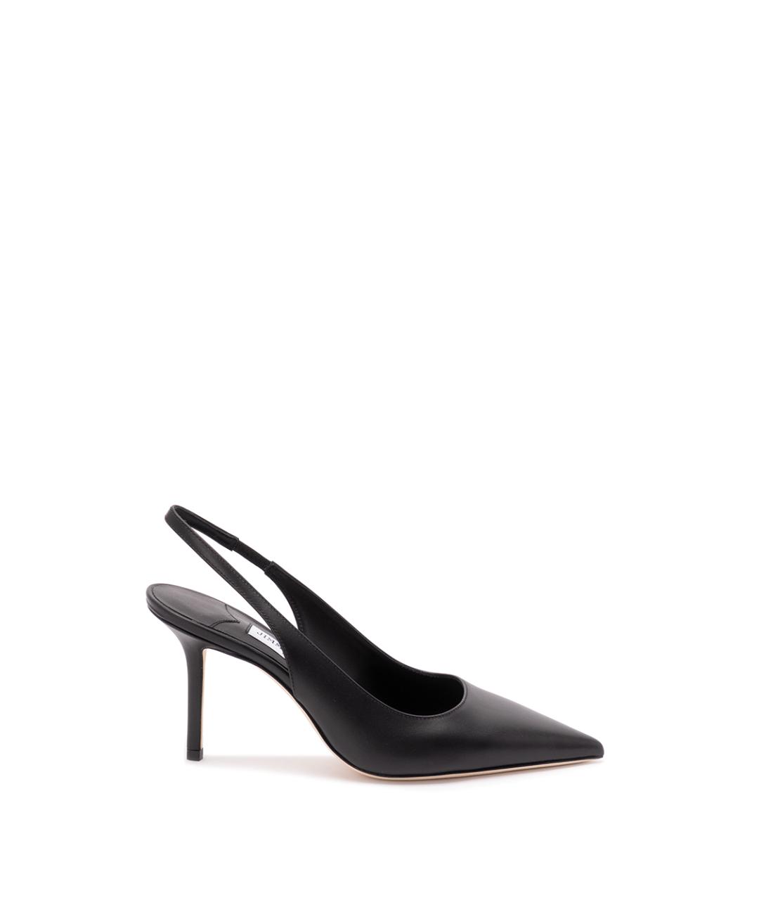 JIMMY CHOO Черные кожаные туфли, фото 1