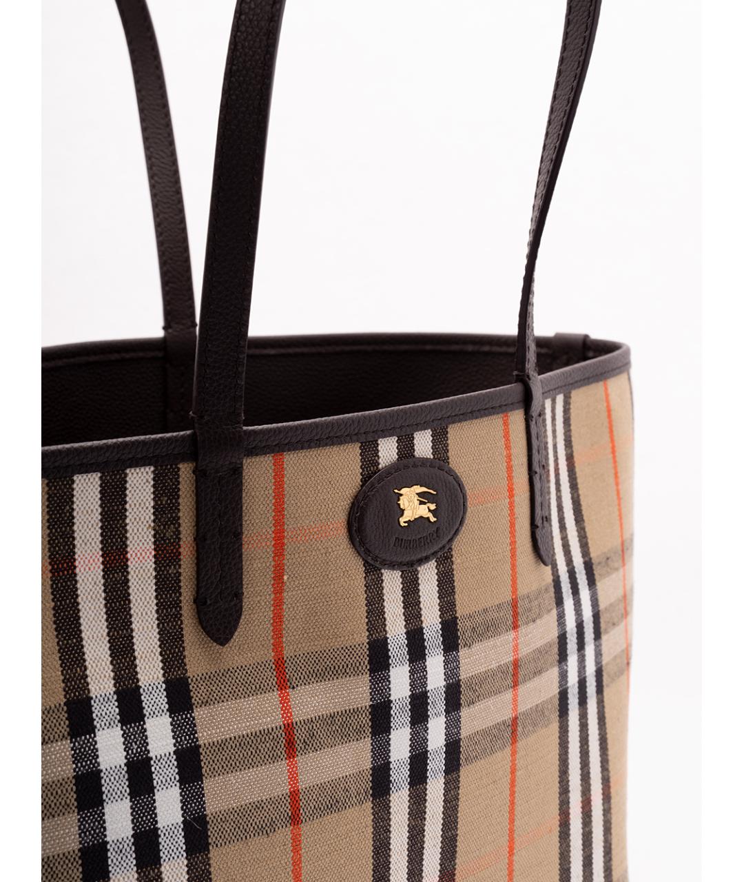 BURBERRY Мульти кожаная сумка тоут, фото 6