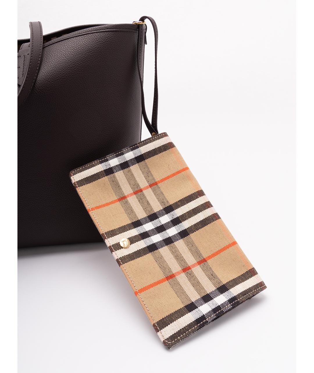 BURBERRY Мульти кожаная сумка тоут, фото 4