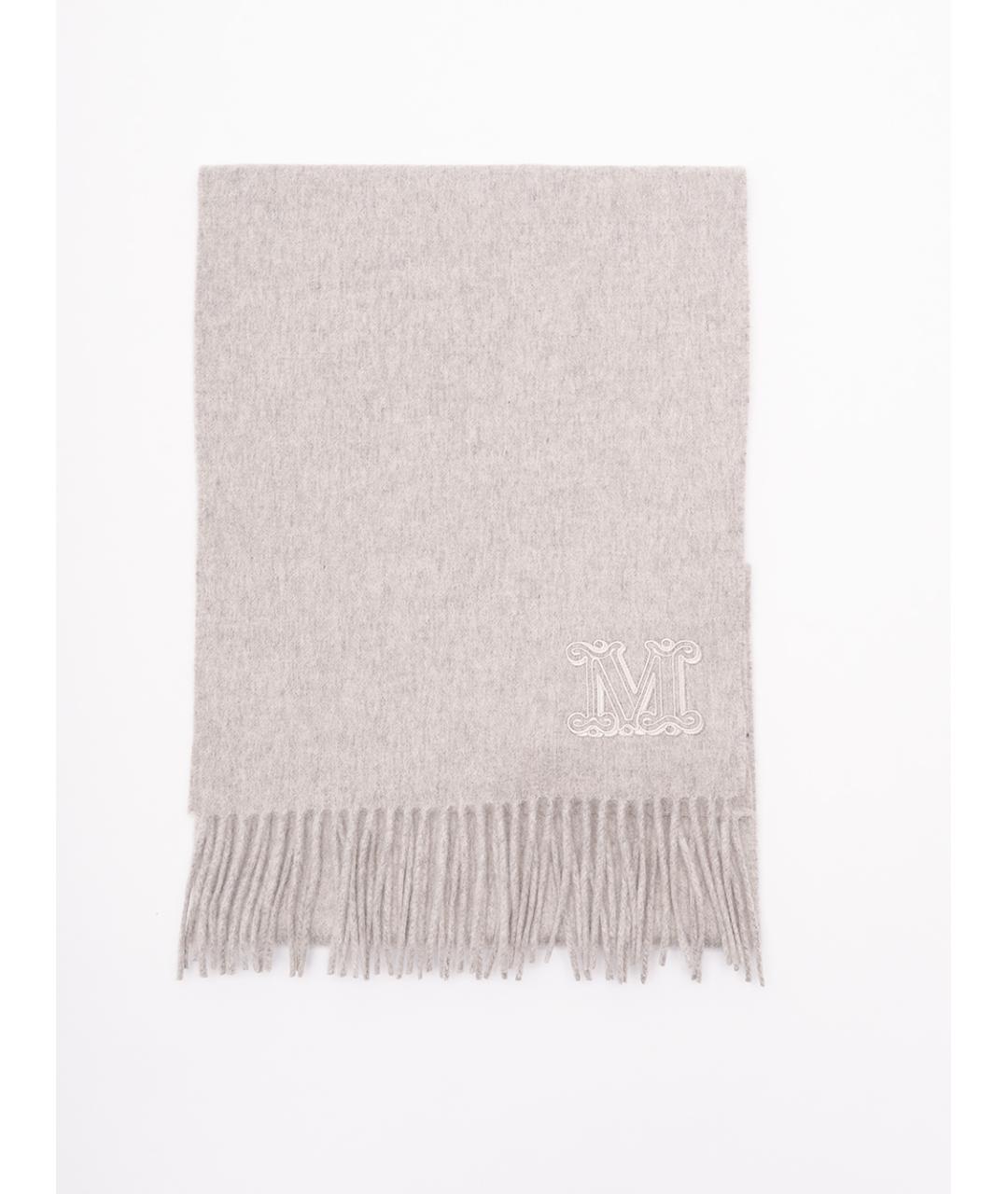 MAX MARA Серый кашемировый шарф, фото 1