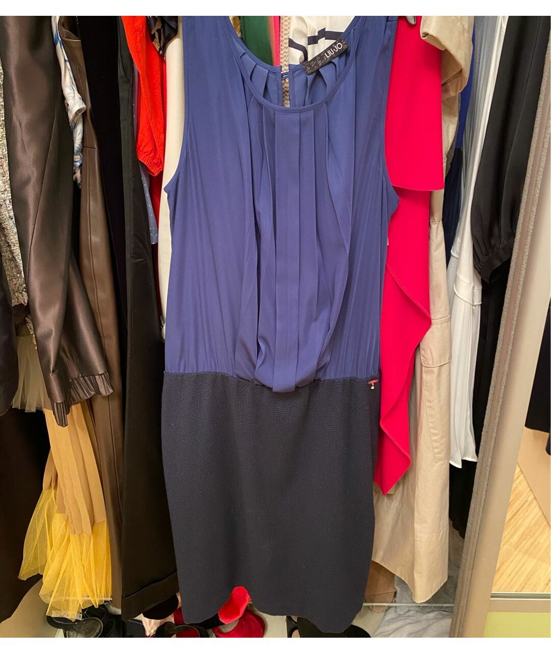 LIU JO Синее повседневное платье, фото 3