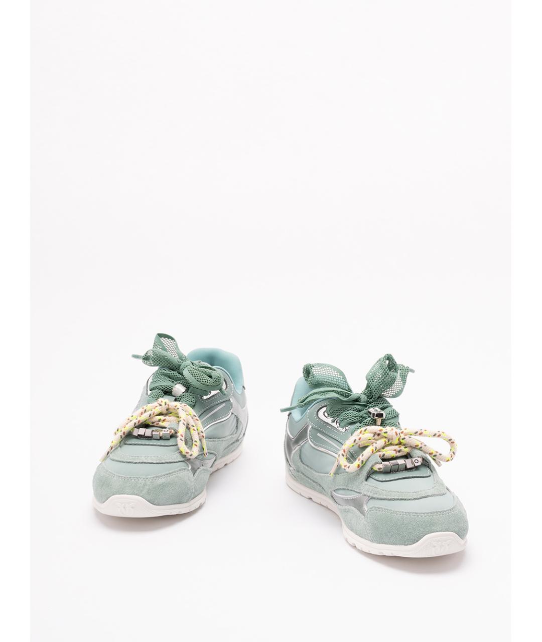 PINKO Зеленые замшевые кроссовки, фото 2