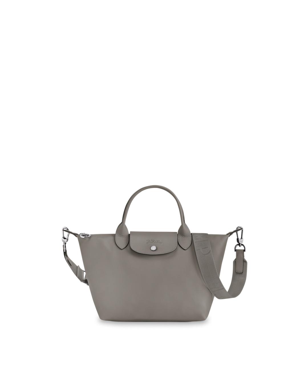 LONGCHAMP Серая сумка с короткими ручками, фото 2