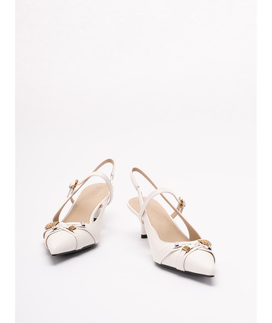 PINKO Белые кожаные туфли, фото 2
