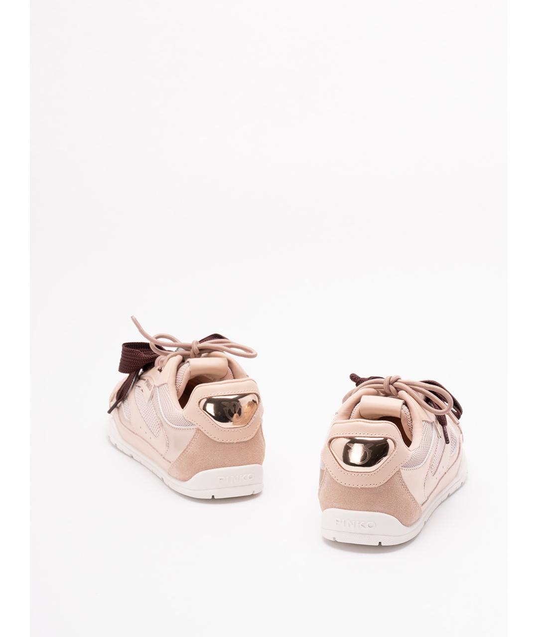 PINKO Розовые замшевые кроссовки, фото 3
