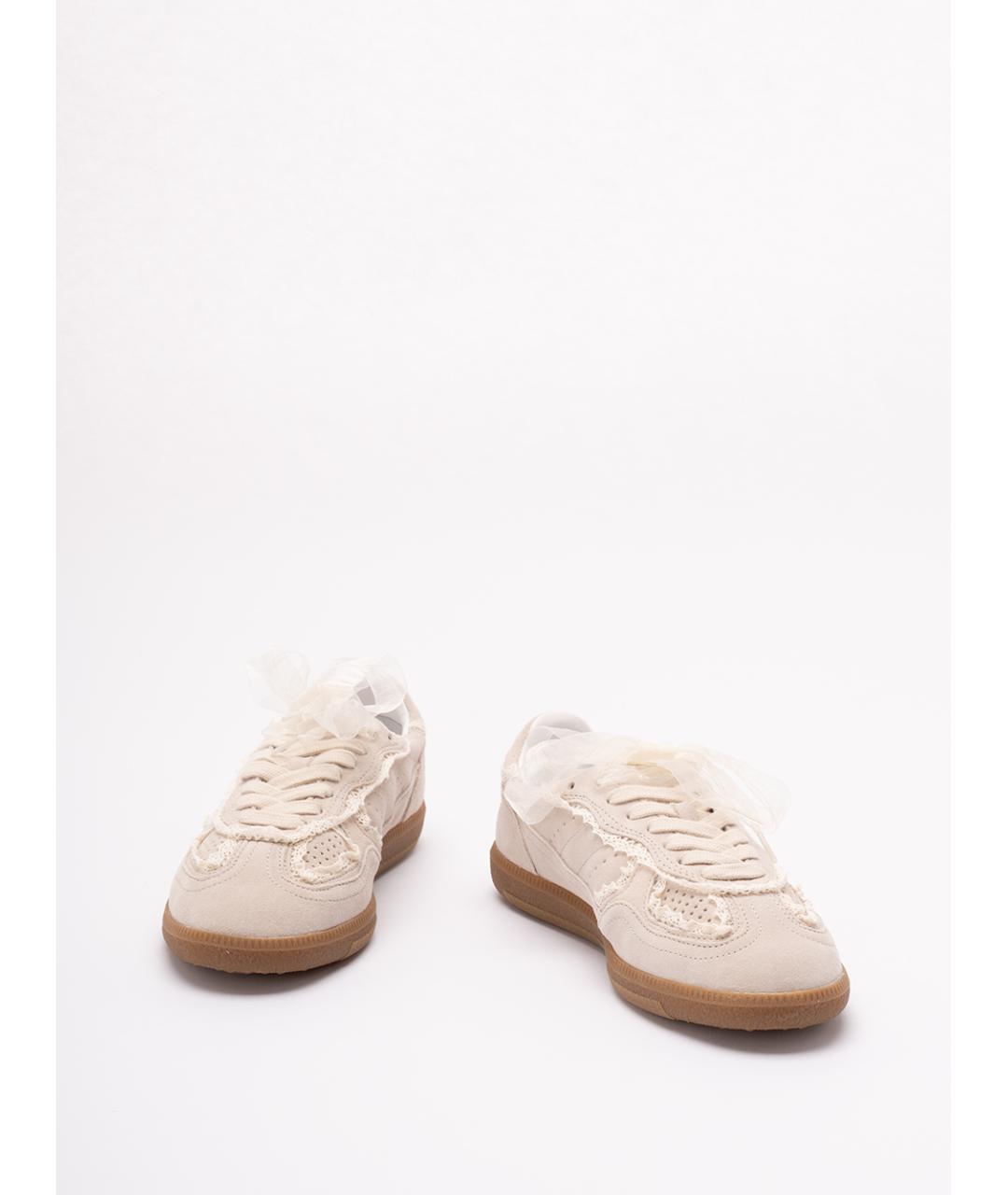 ALOHAS Бежевые кожаные кроссовки, фото 2