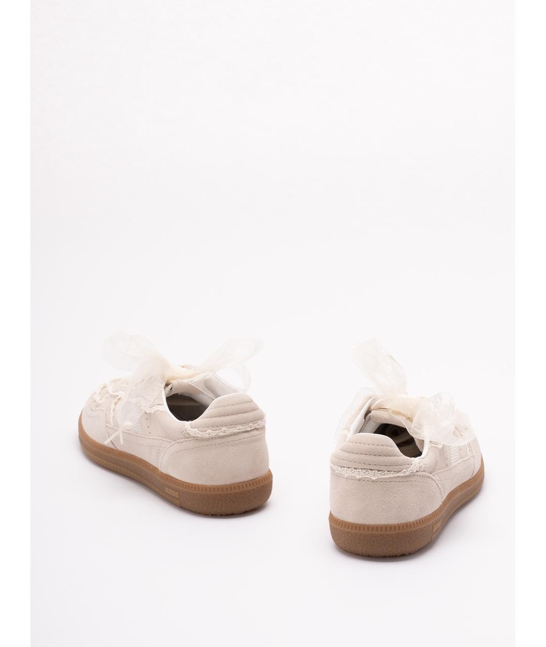 ALOHAS Бежевые кожаные кроссовки, фото 3