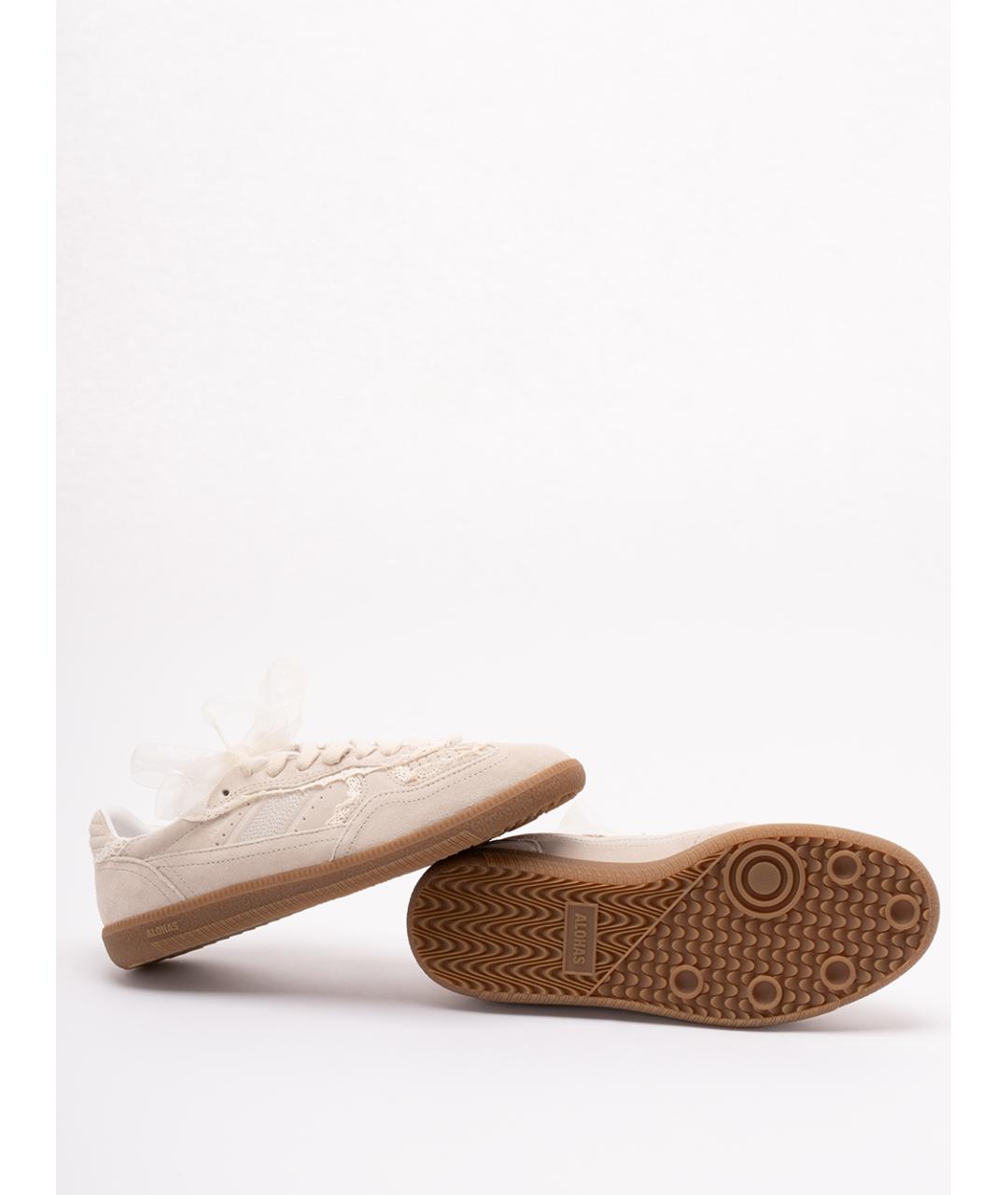 ALOHAS Бежевые кожаные кроссовки, фото 4