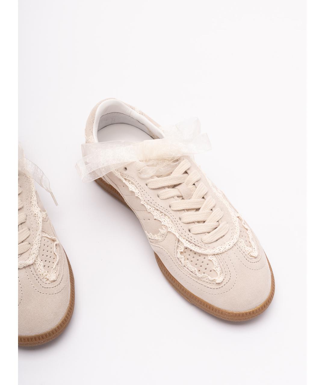 ALOHAS Бежевые кожаные кроссовки, фото 5