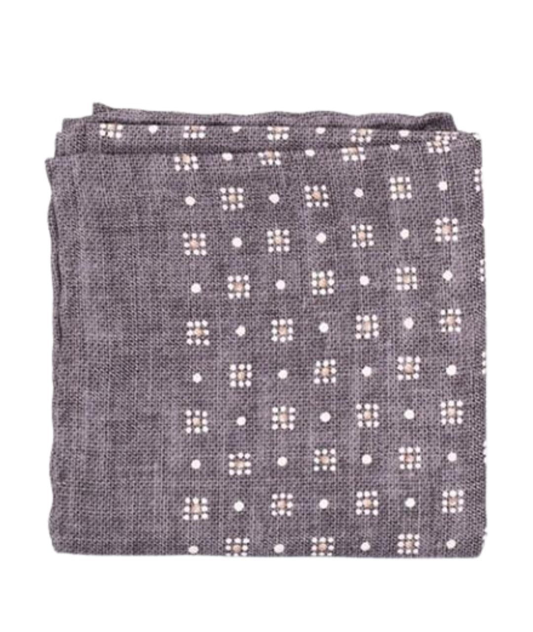 BRUNELLO CUCINELLI Антрацитовый шелковый шарф, фото 1