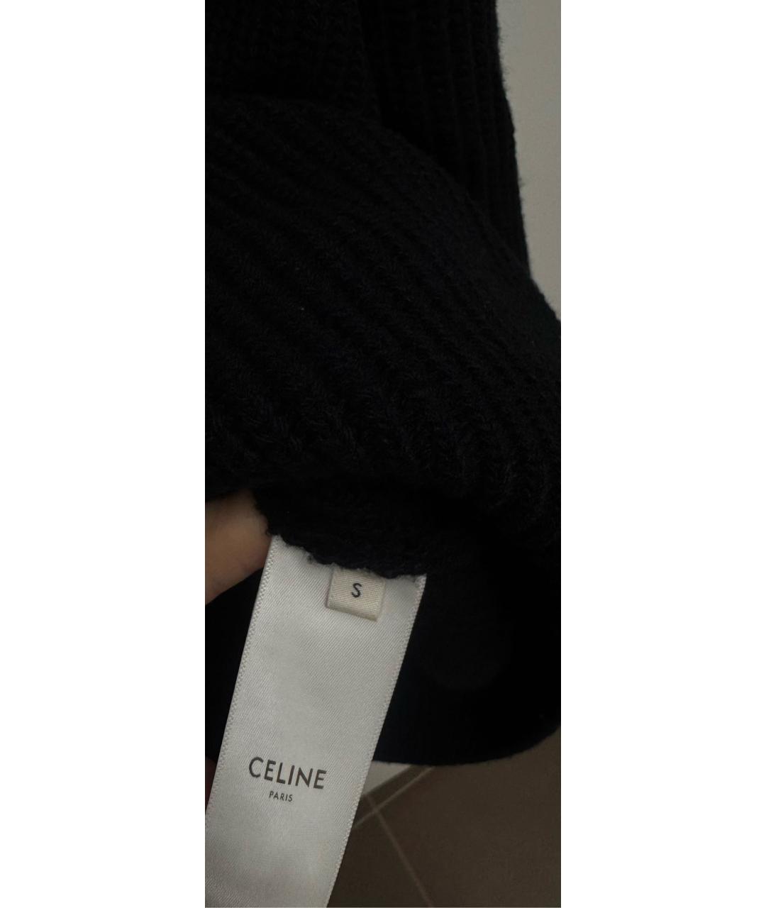 CELINE Черный шерстяной джемпер / свитер, фото 2