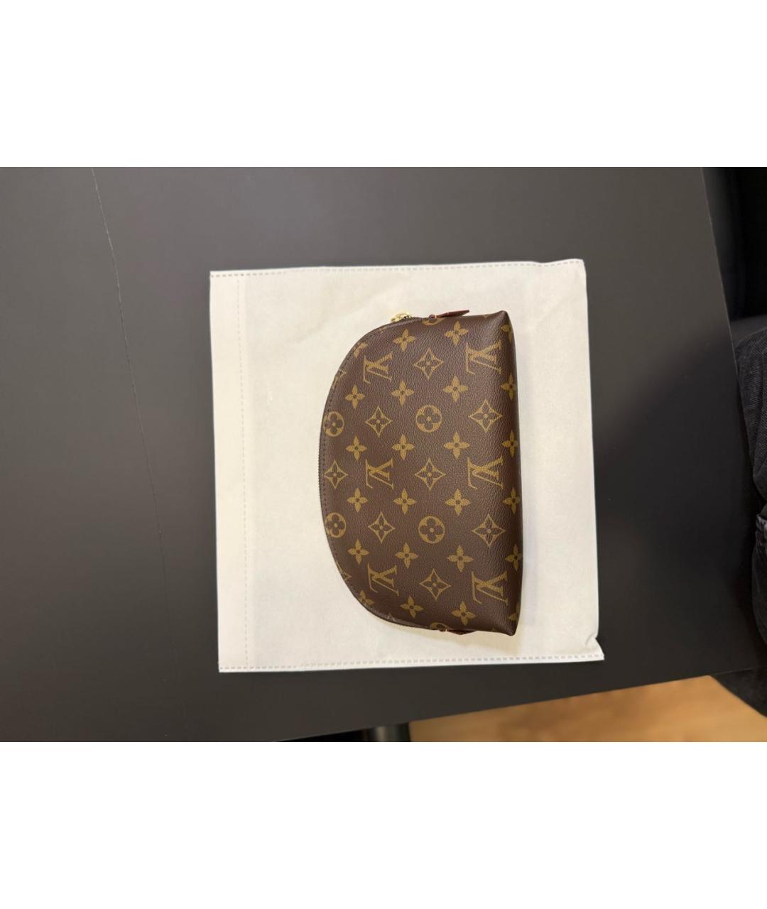 LOUIS VUITTON Коричневая косметичка, фото 5