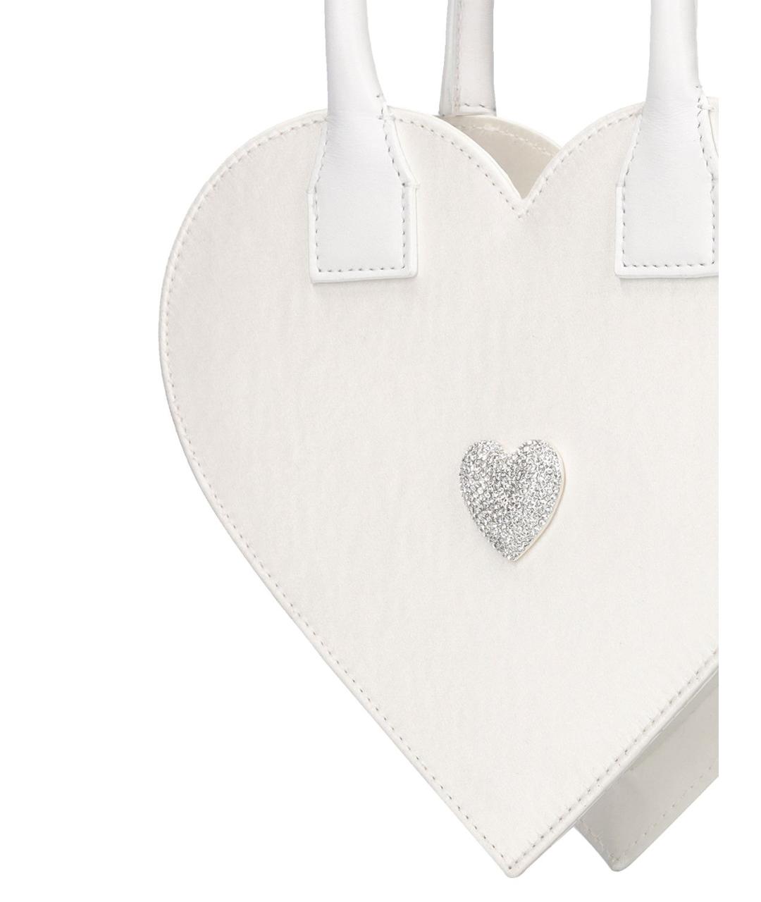 MACH&MACH Белая тканевая сумка через плечо, фото 4