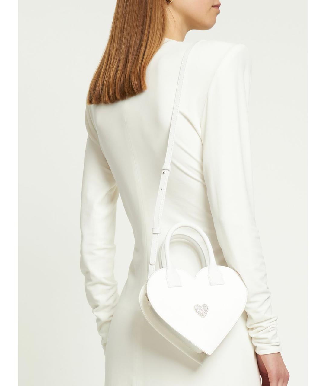 MACH&MACH Белая тканевая сумка через плечо, фото 6