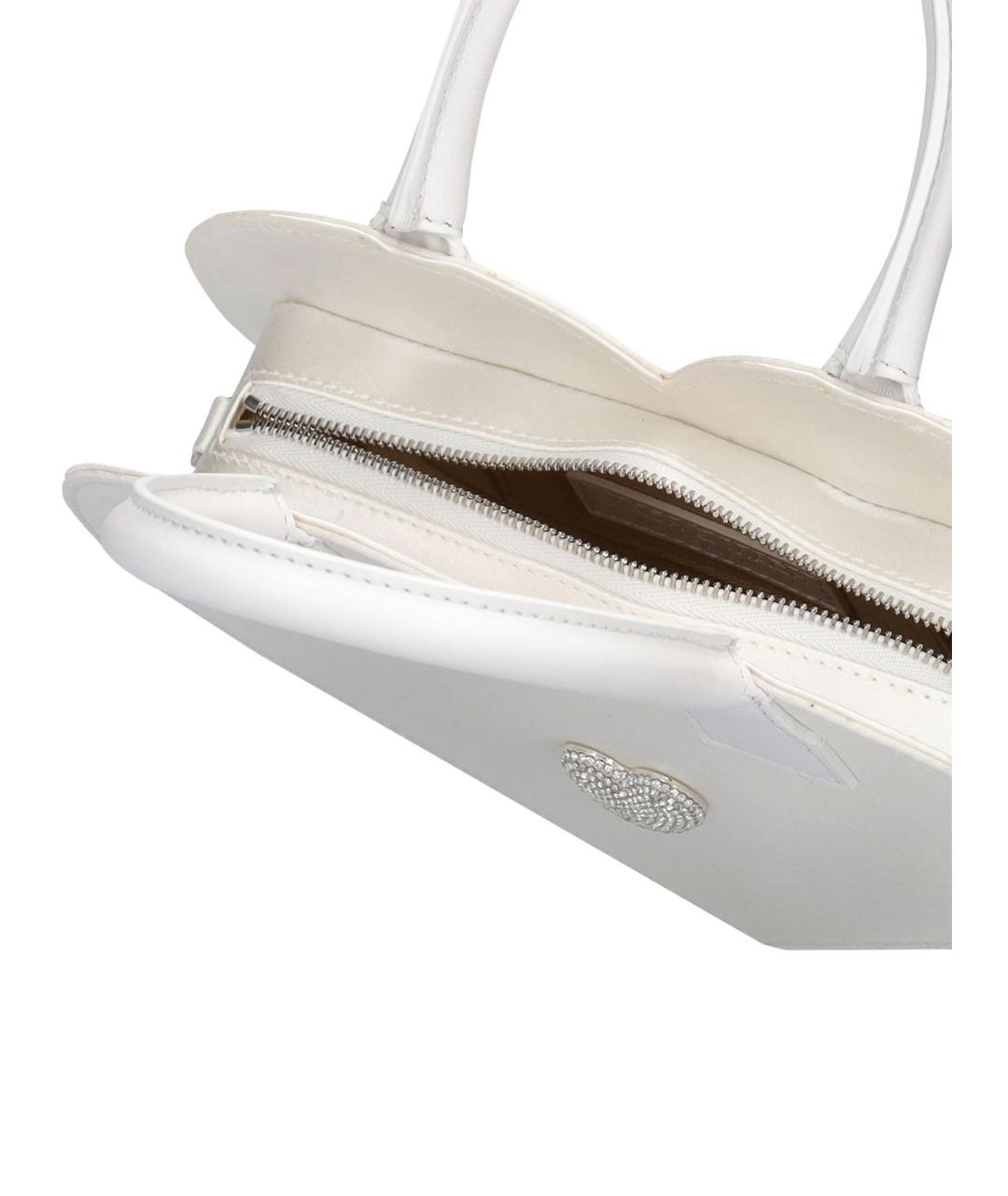 MACH&MACH Белая тканевая сумка через плечо, фото 5