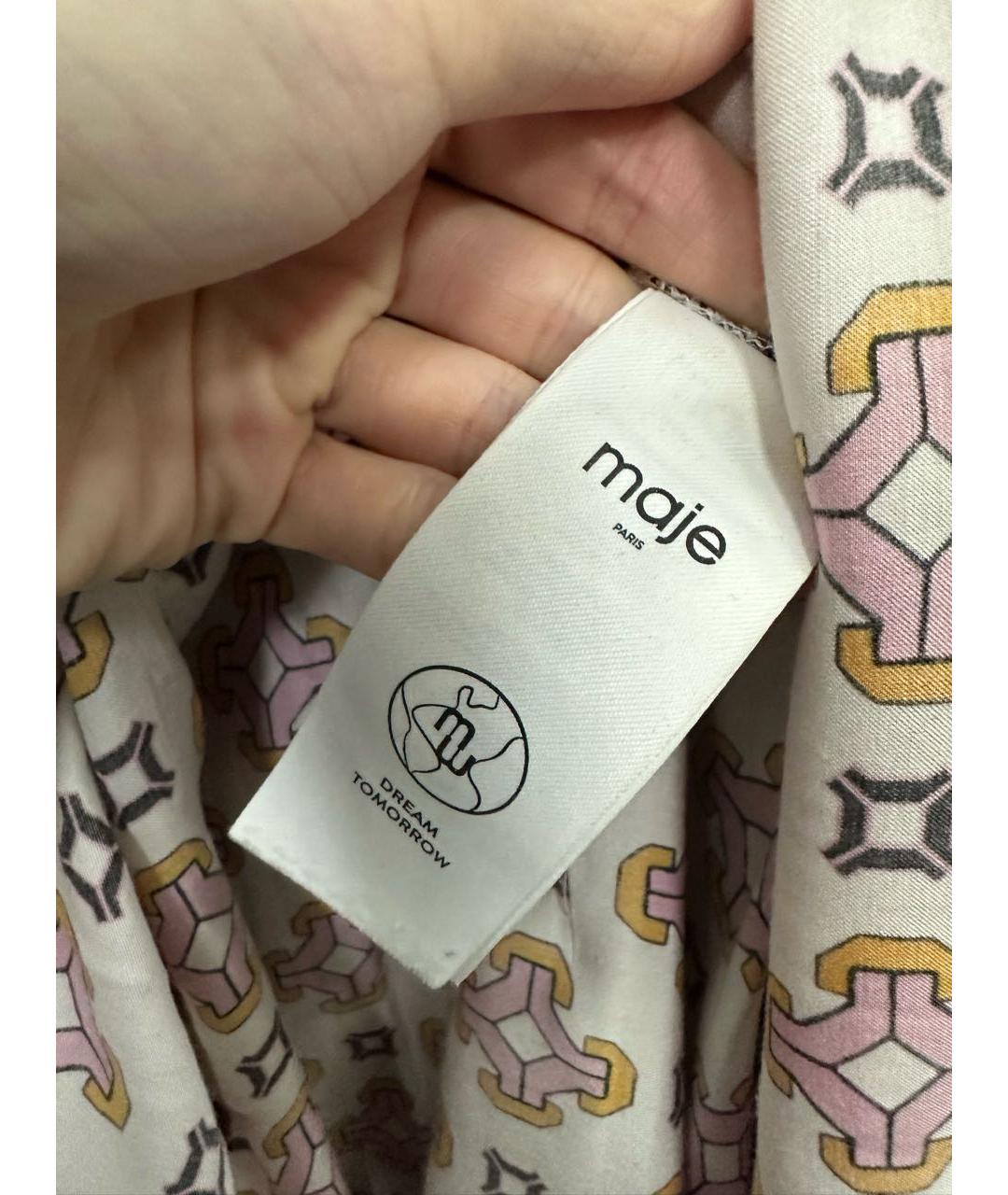 MAJE Мульти вискозное повседневное платье, фото 5