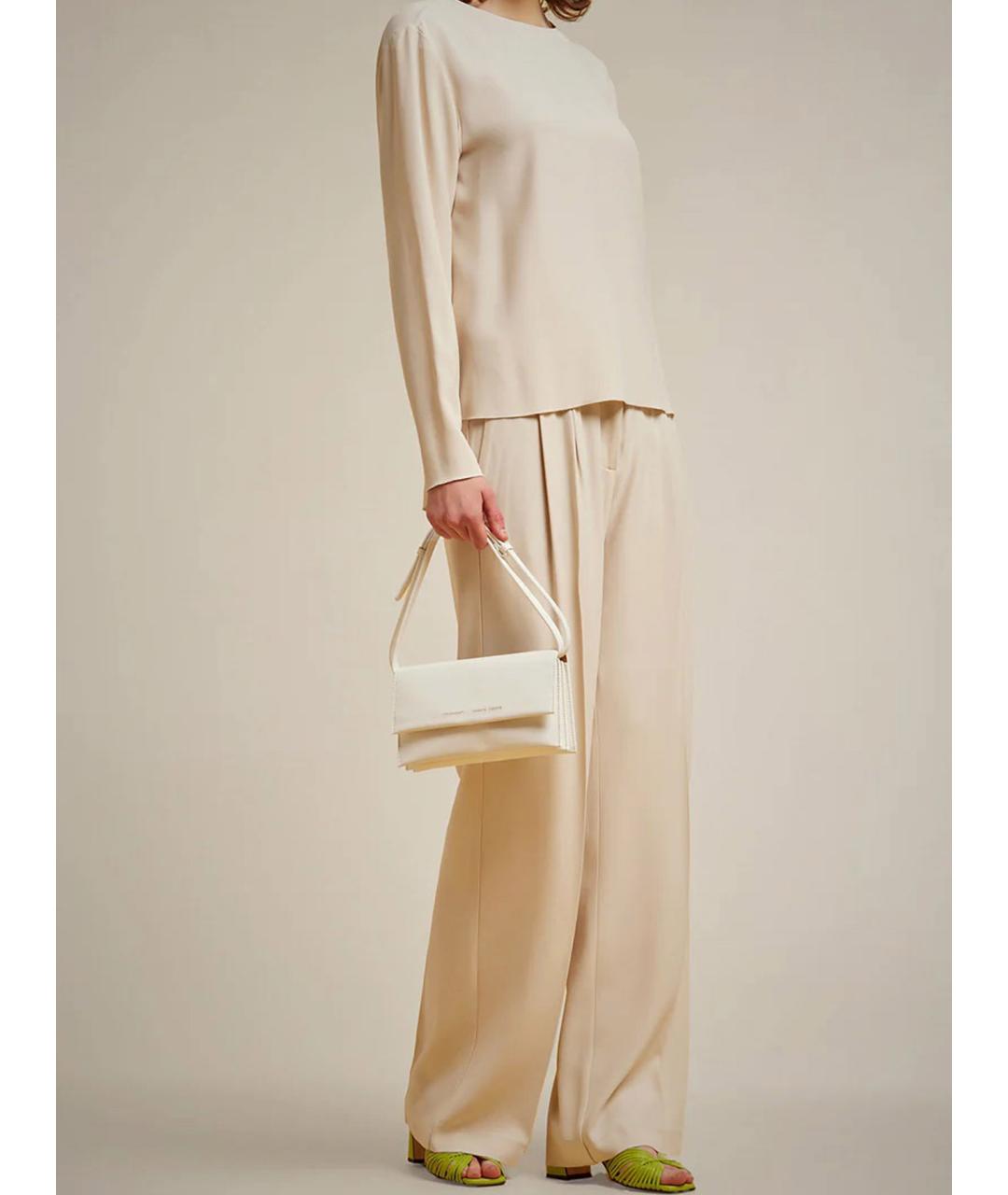 LIVIANA CONTI Бежевая вискозная блузы, фото 3