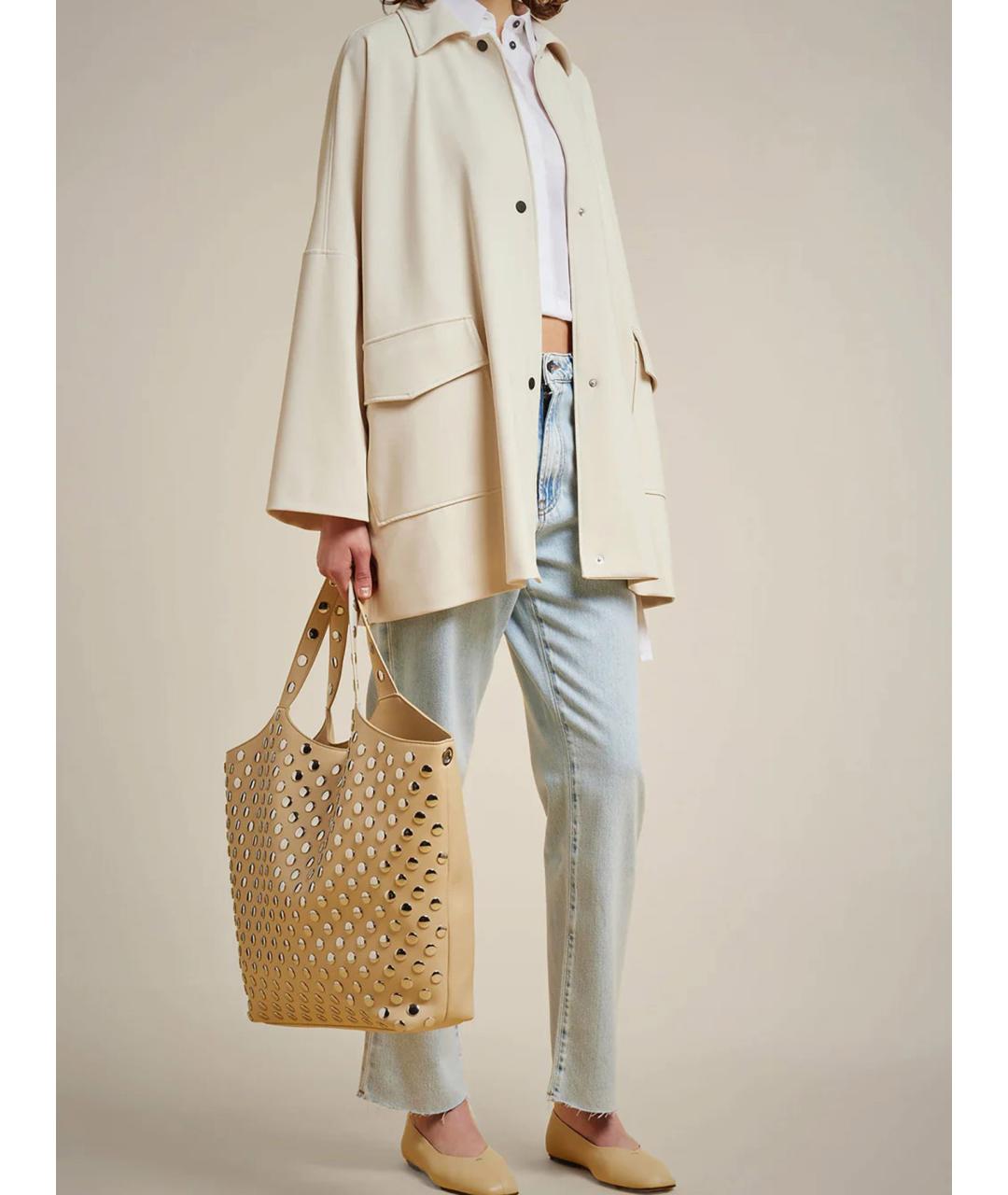 LIVIANA CONTI Синие хлопковые прямые джинсы, фото 2