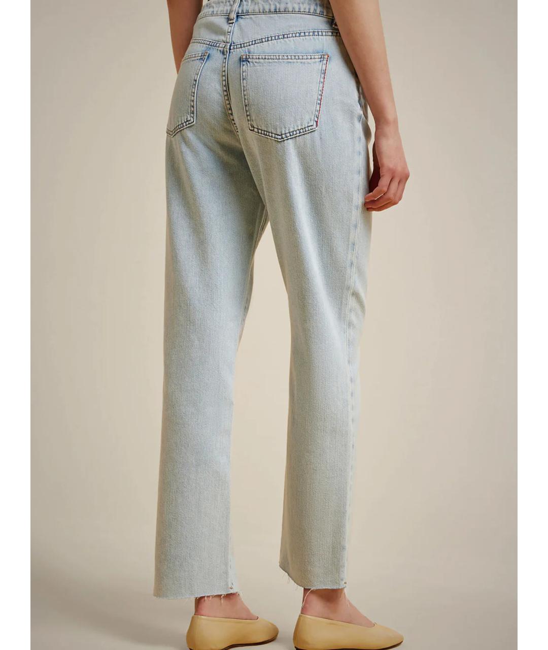 LIVIANA CONTI Синие хлопковые прямые джинсы, фото 3