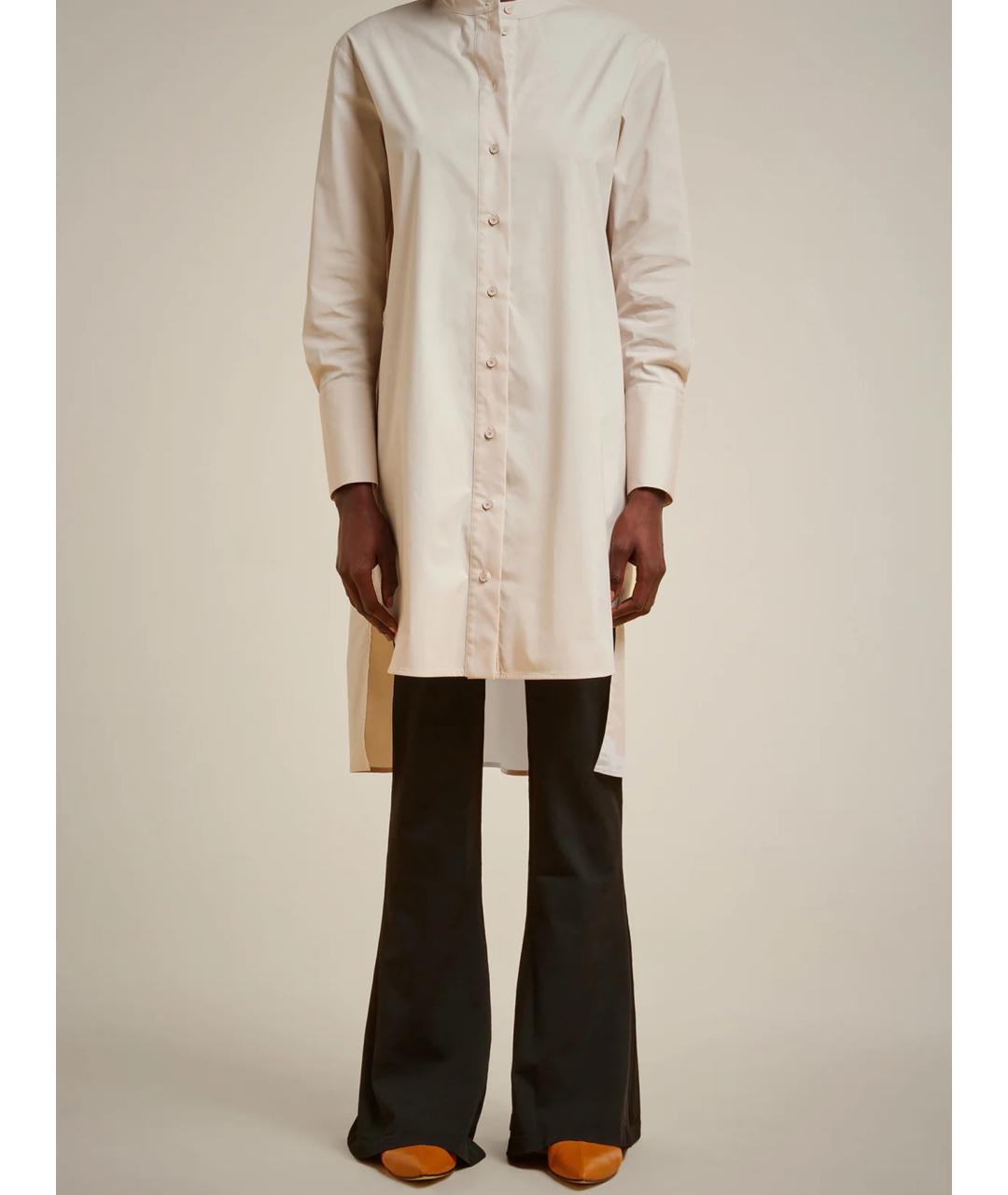 LIVIANA CONTI Бежевая хлопковая рубашка, фото 2