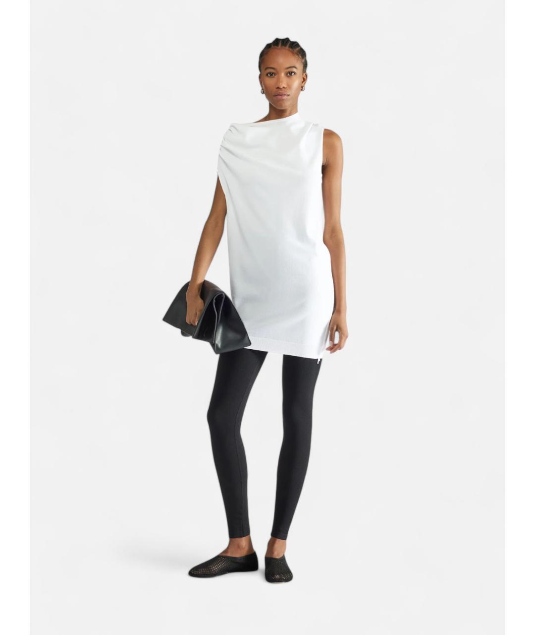 LIVIANA CONTI Белая вискозная туника, фото 4