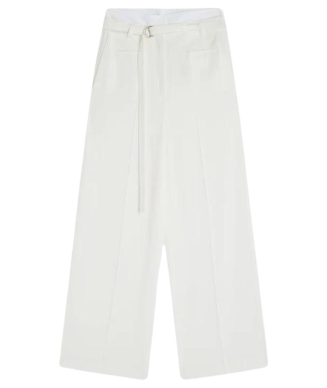 LIVIANA CONTI Белые хлопковые брюки широкие, фото 1