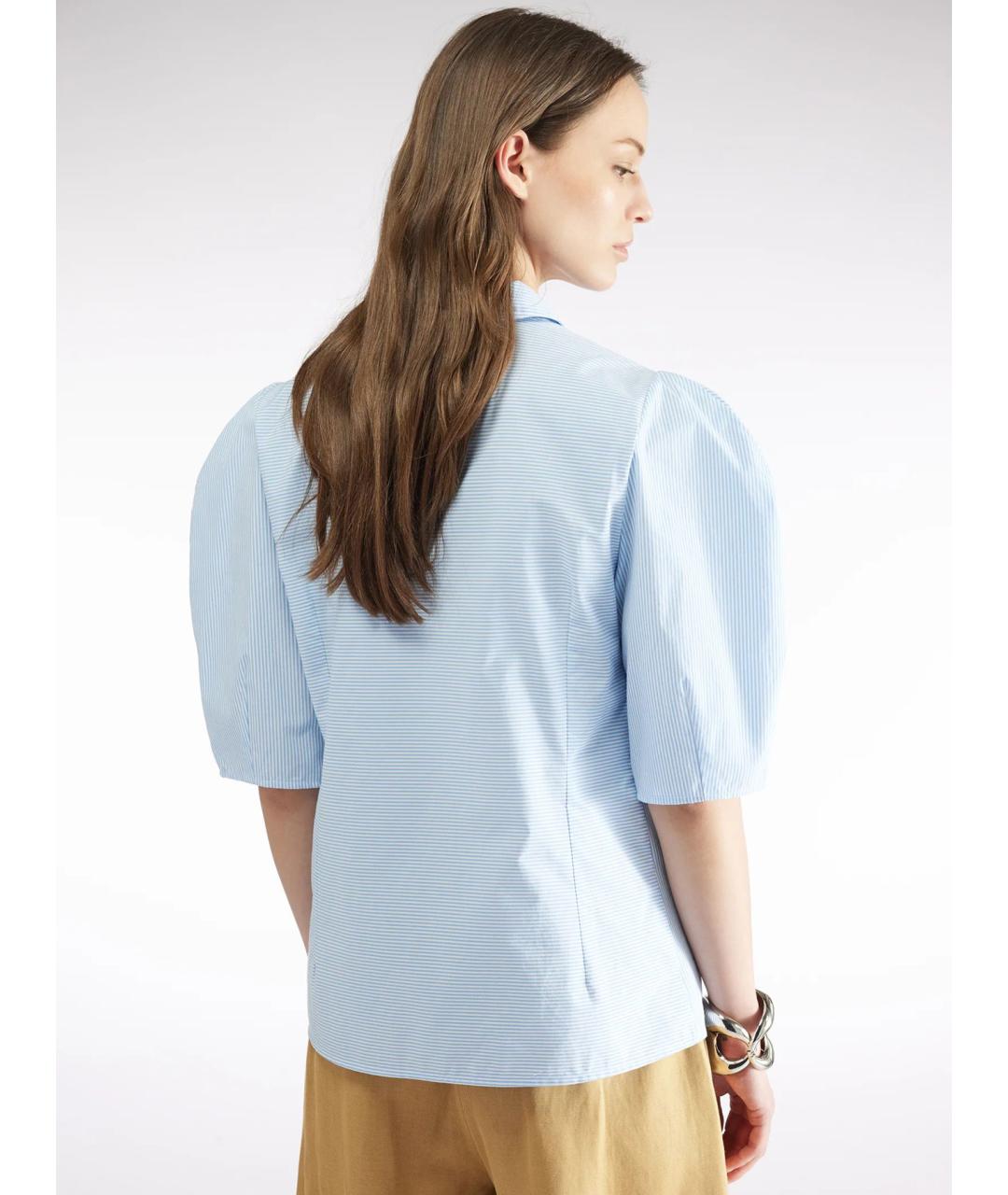 LIVIANA CONTI Голубая хлопковая рубашка, фото 2