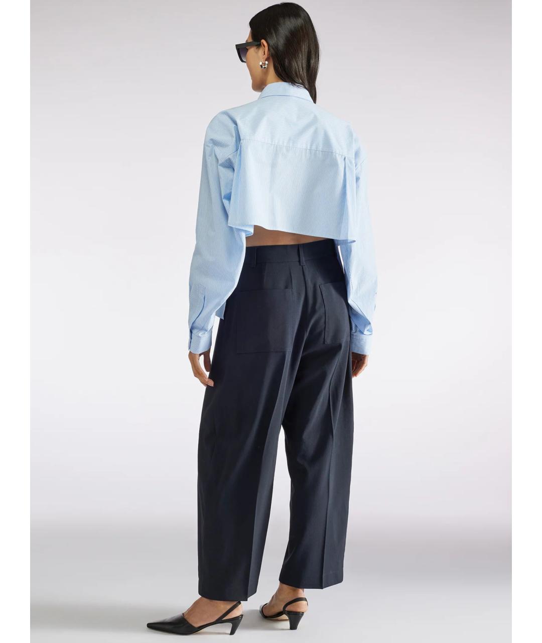 LIVIANA CONTI Голубая хлопковая рубашка, фото 3