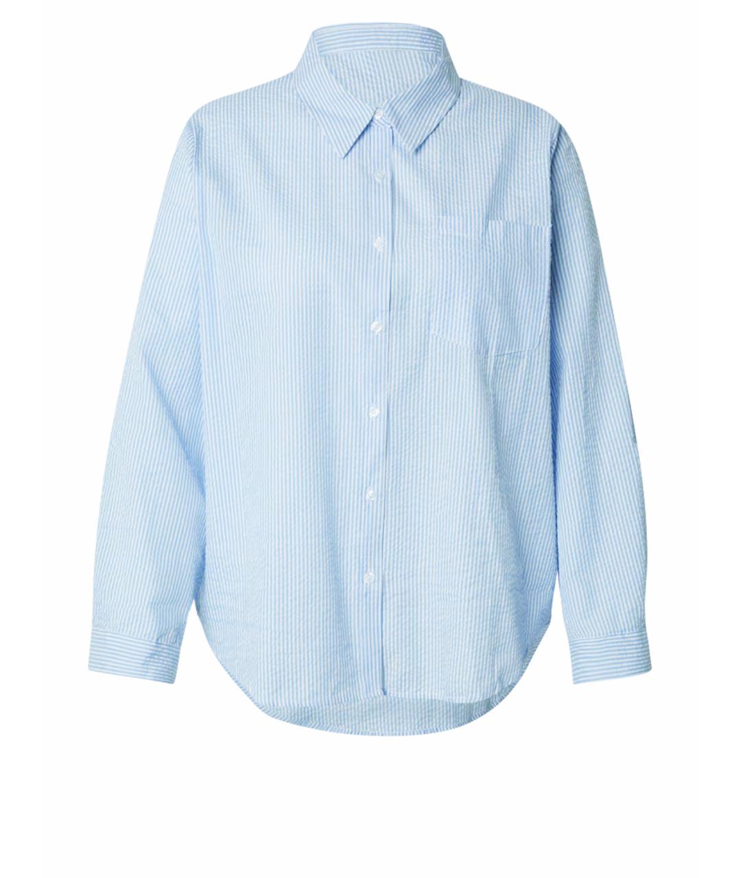 LIVIANA CONTI Голубая хлопковая рубашка, фото 1