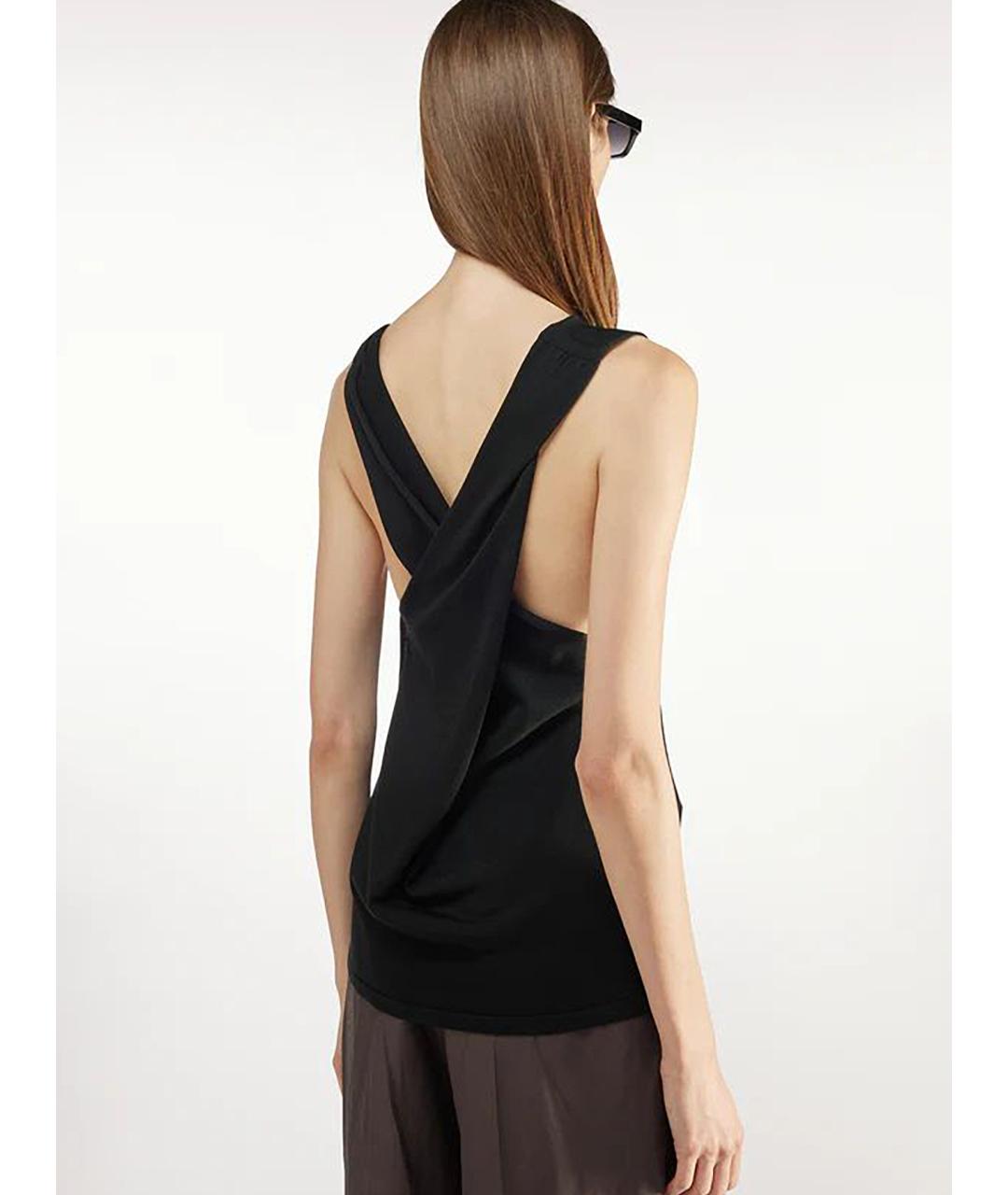 LIVIANA CONTI Черная вискозная майка, фото 3