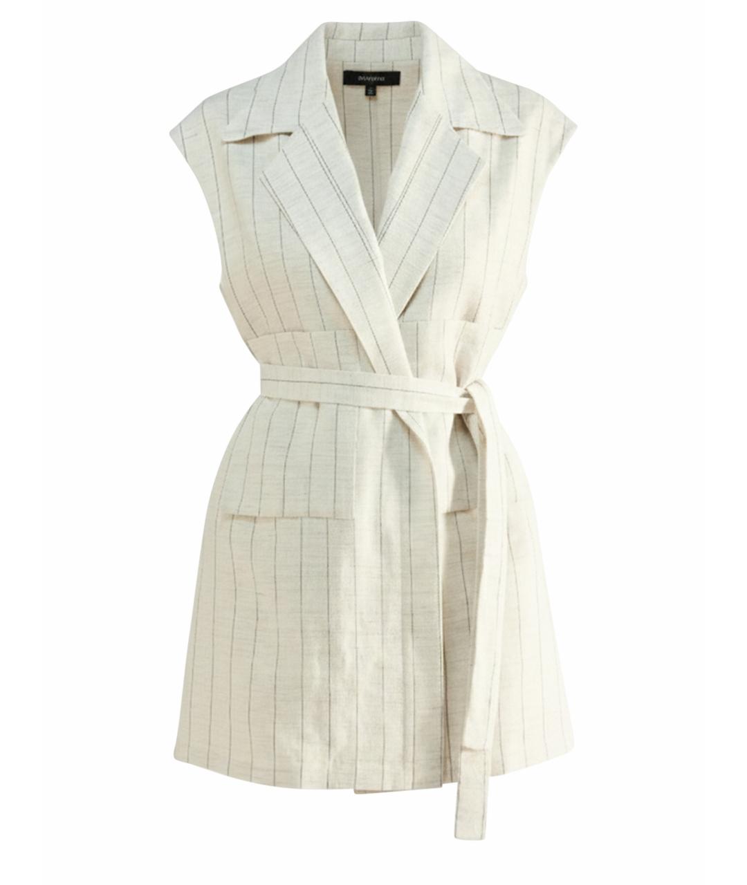 LIVIANA CONTI Белый льняной жилет, фото 1