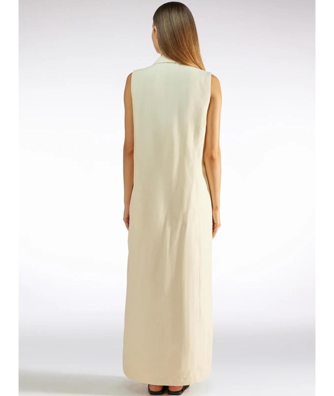 LIVIANA CONTI Бежевый вискозный жилет, фото 2