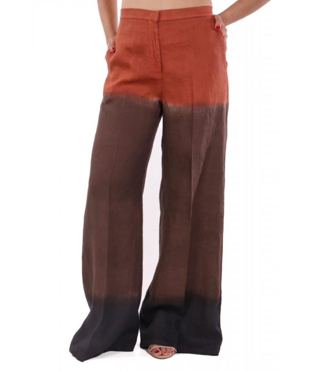 LIVIANA CONTI Мульти льняные брюки широкие, фото 6