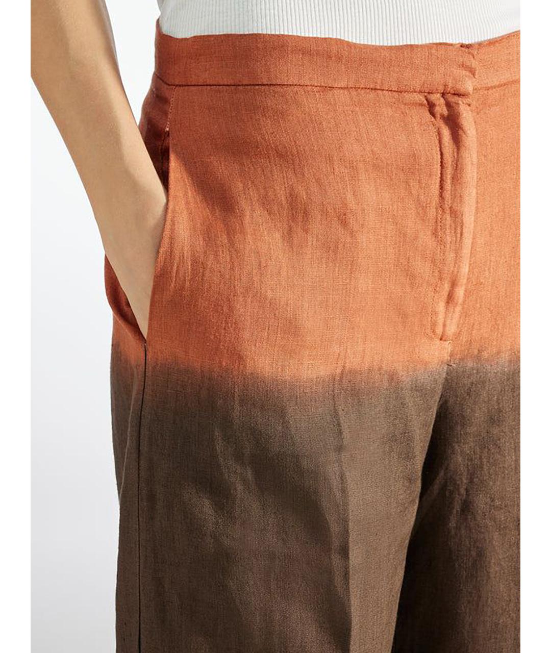 LIVIANA CONTI Мульти льняные брюки широкие, фото 4