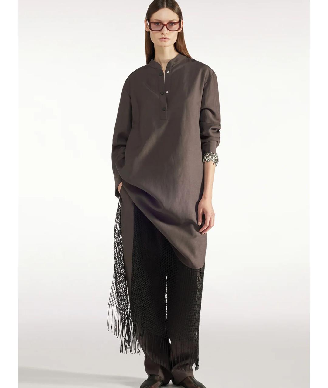 LIVIANA CONTI Бежевое вискозное повседневное платье, фото 2