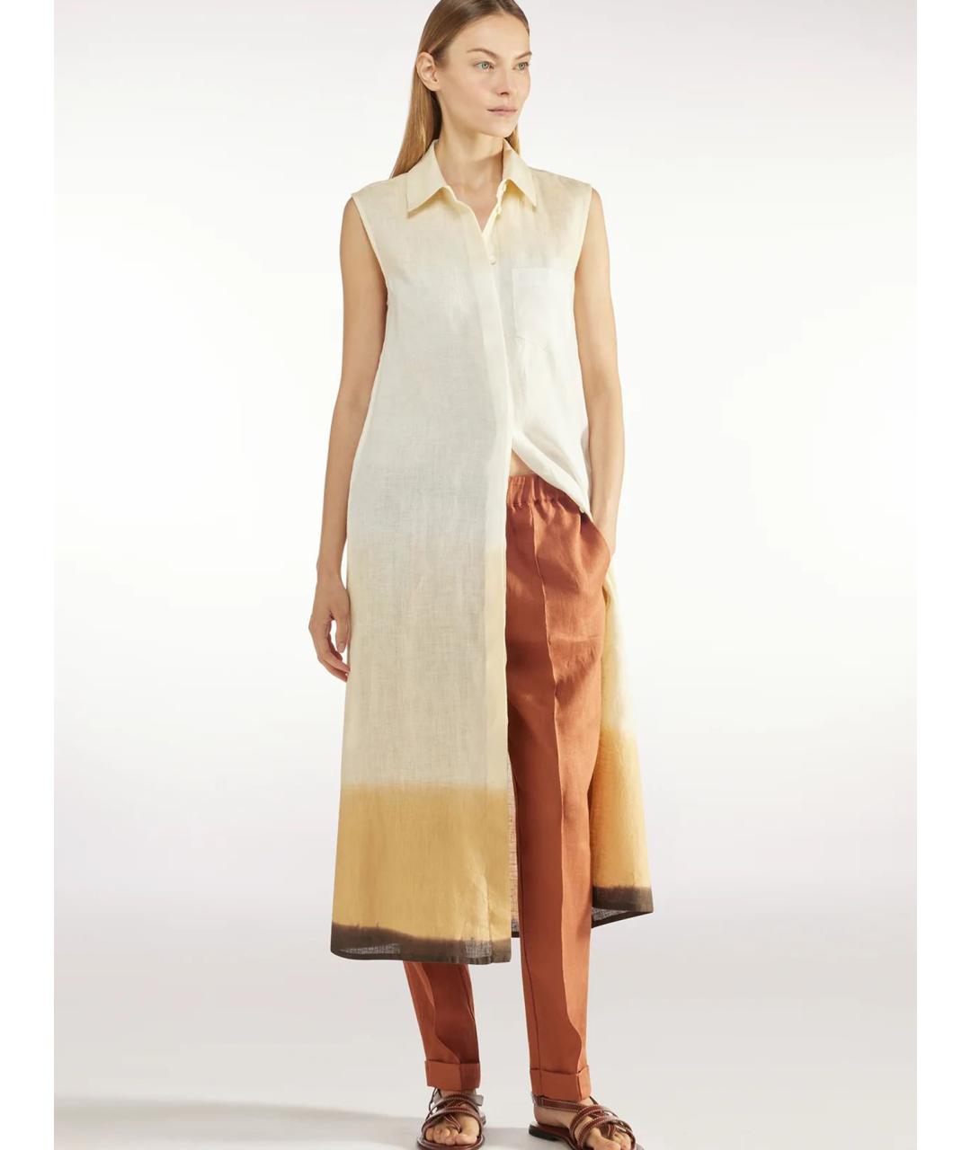 LIVIANA CONTI Льняные прямые брюки, фото 2