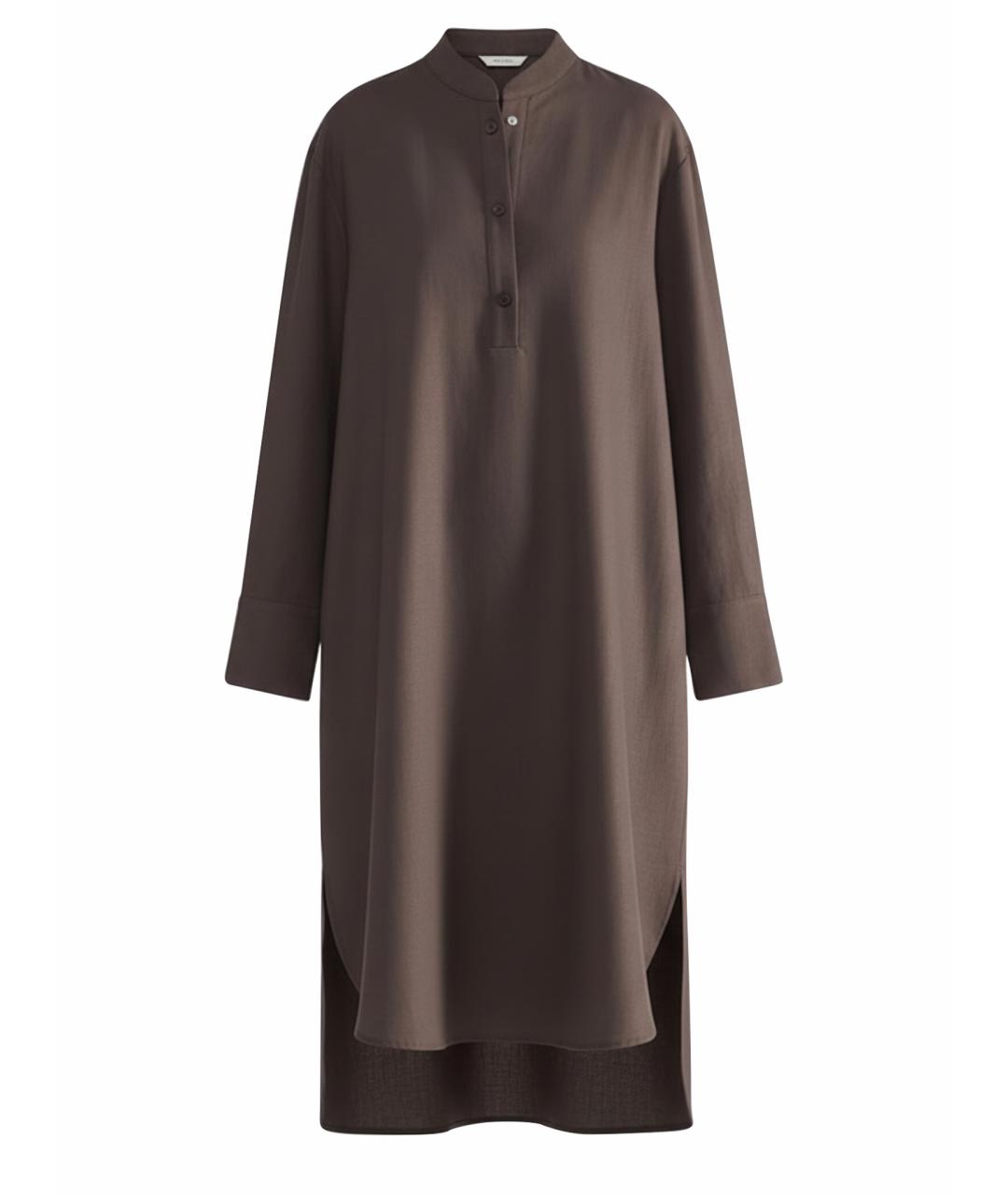 LIVIANA CONTI Коричневое вискозное повседневное платье, фото 1