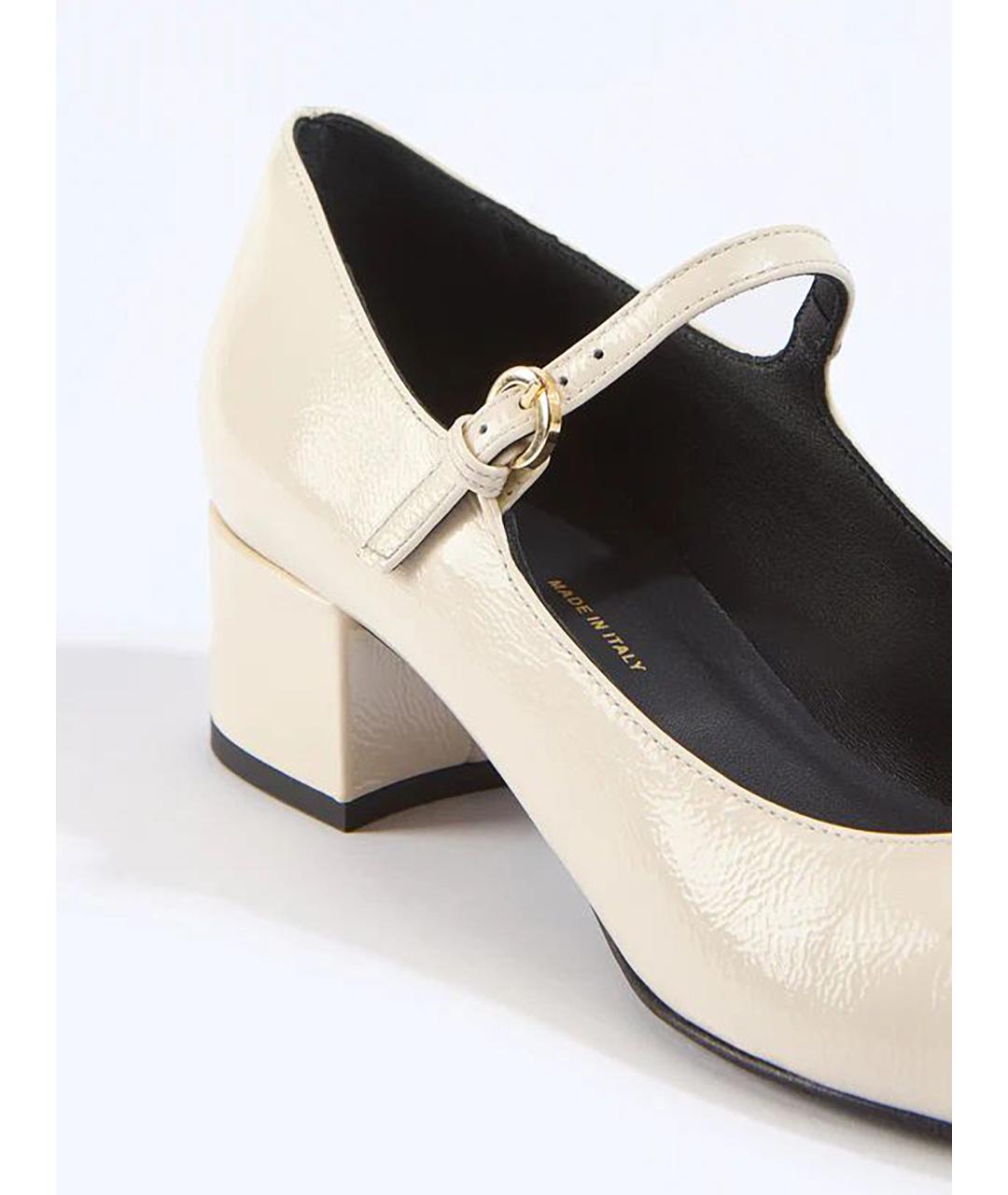 LIVIANA CONTI Бежевые кожаные туфли, фото 4