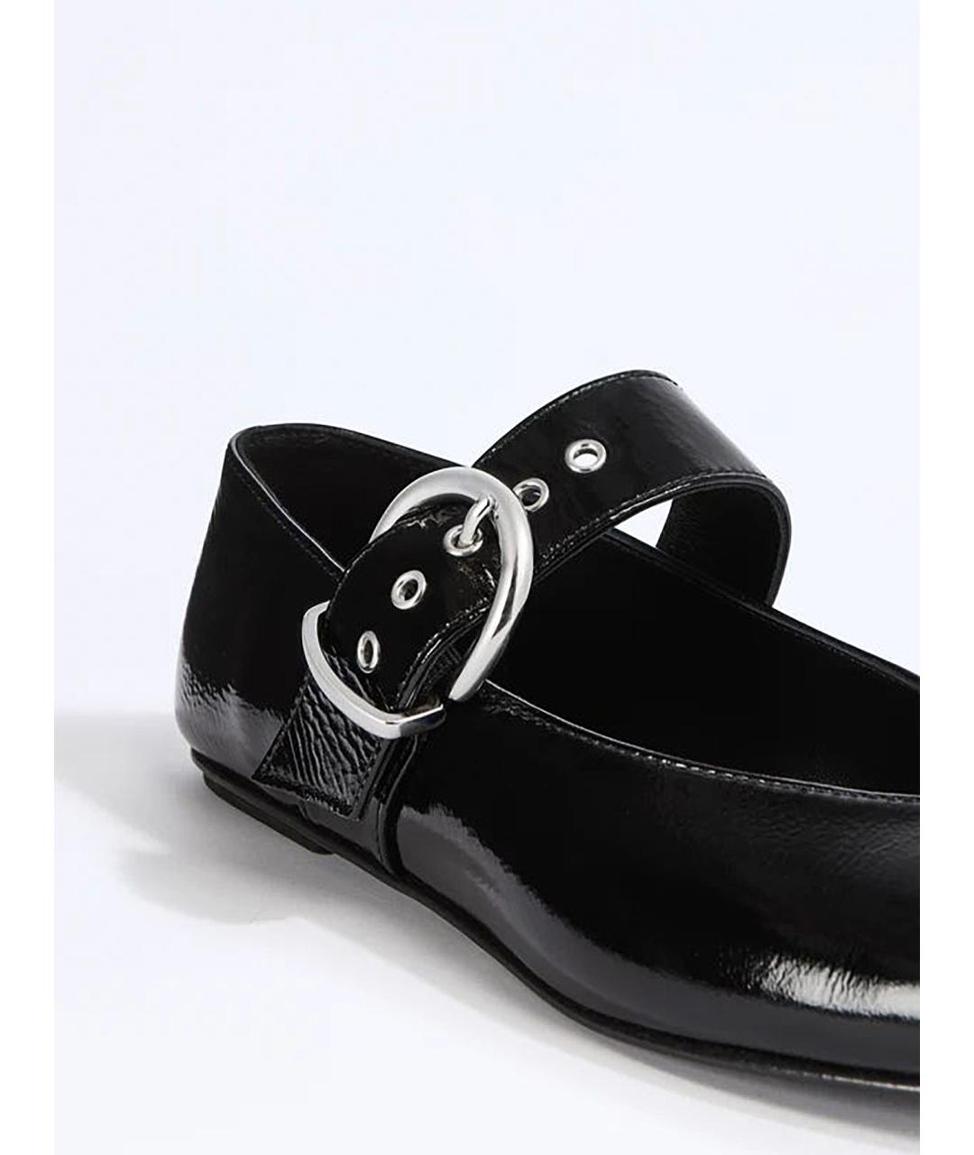 LIVIANA CONTI Черные кожаные балетки, фото 4