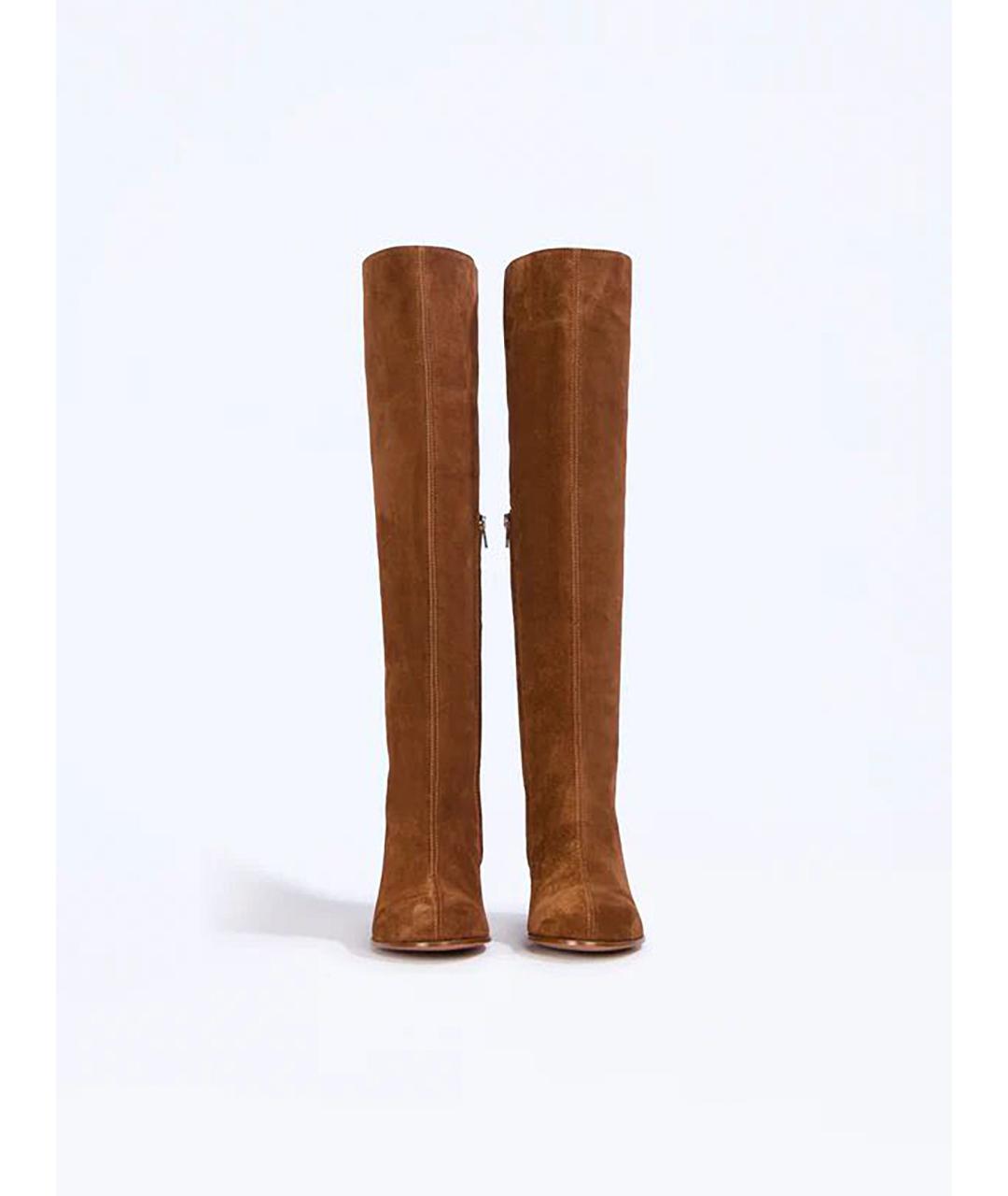 LIVIANA CONTI Коричневые замшевые сапоги, фото 3