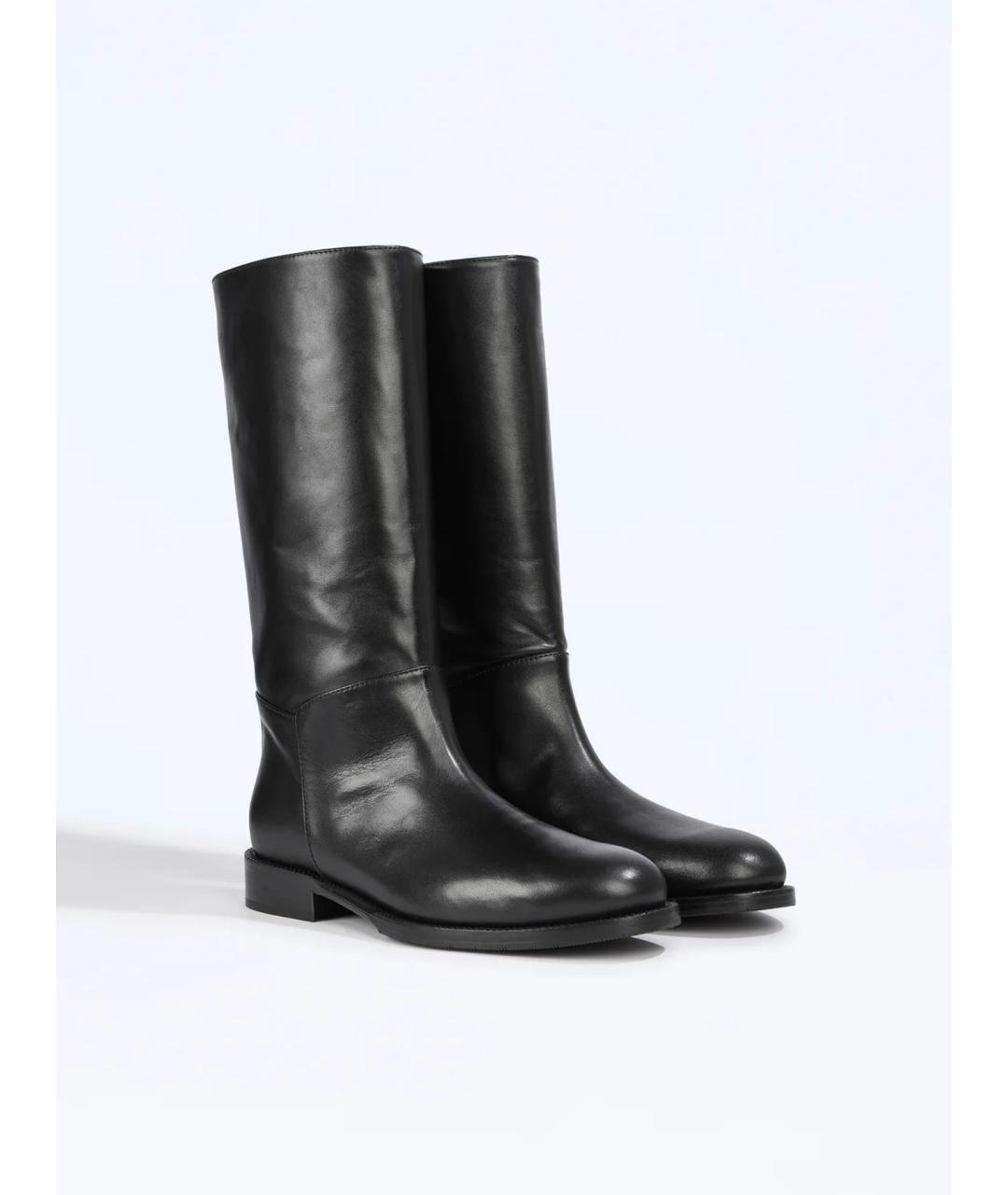 LIVIANA CONTI Черные кожаные сапоги, фото 2