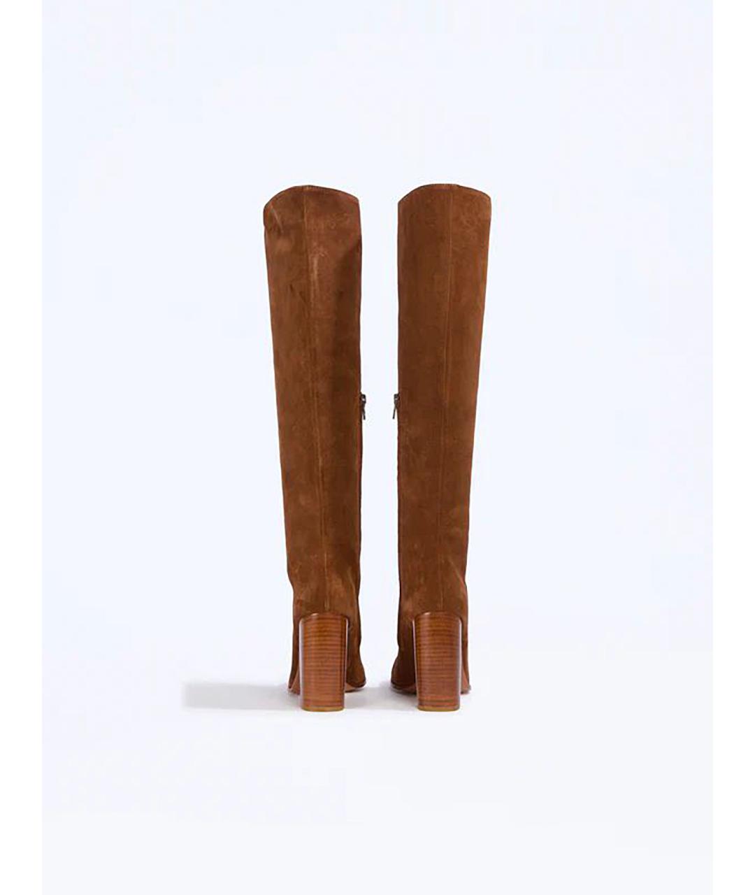 LIVIANA CONTI Коричневые замшевые сапоги, фото 4