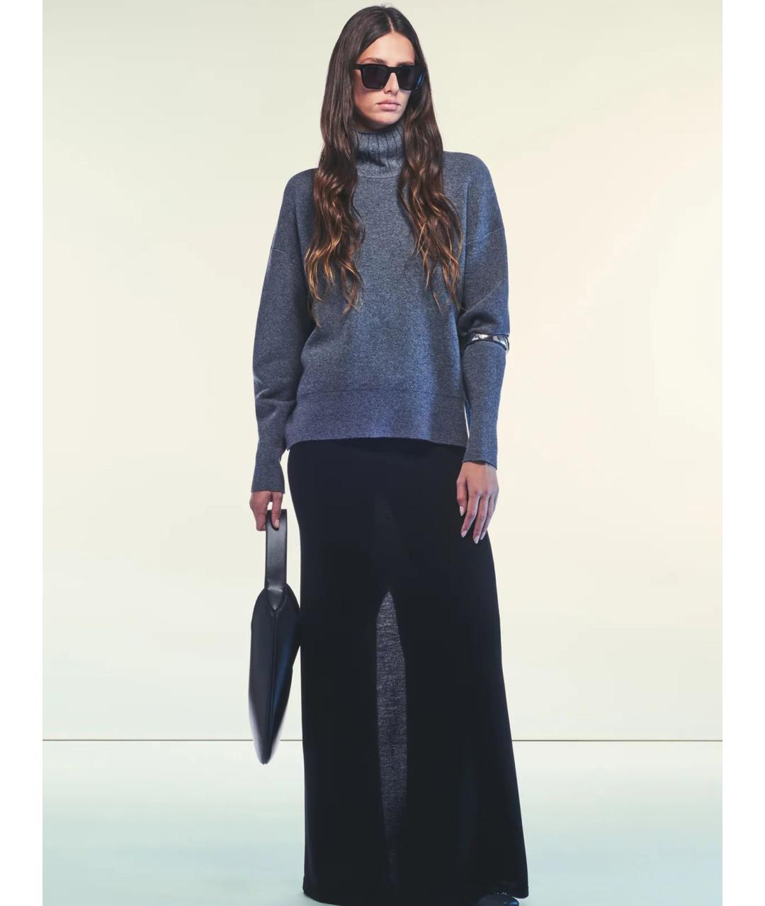 LIVIANA CONTI Серая кашемировая водолазка, фото 2