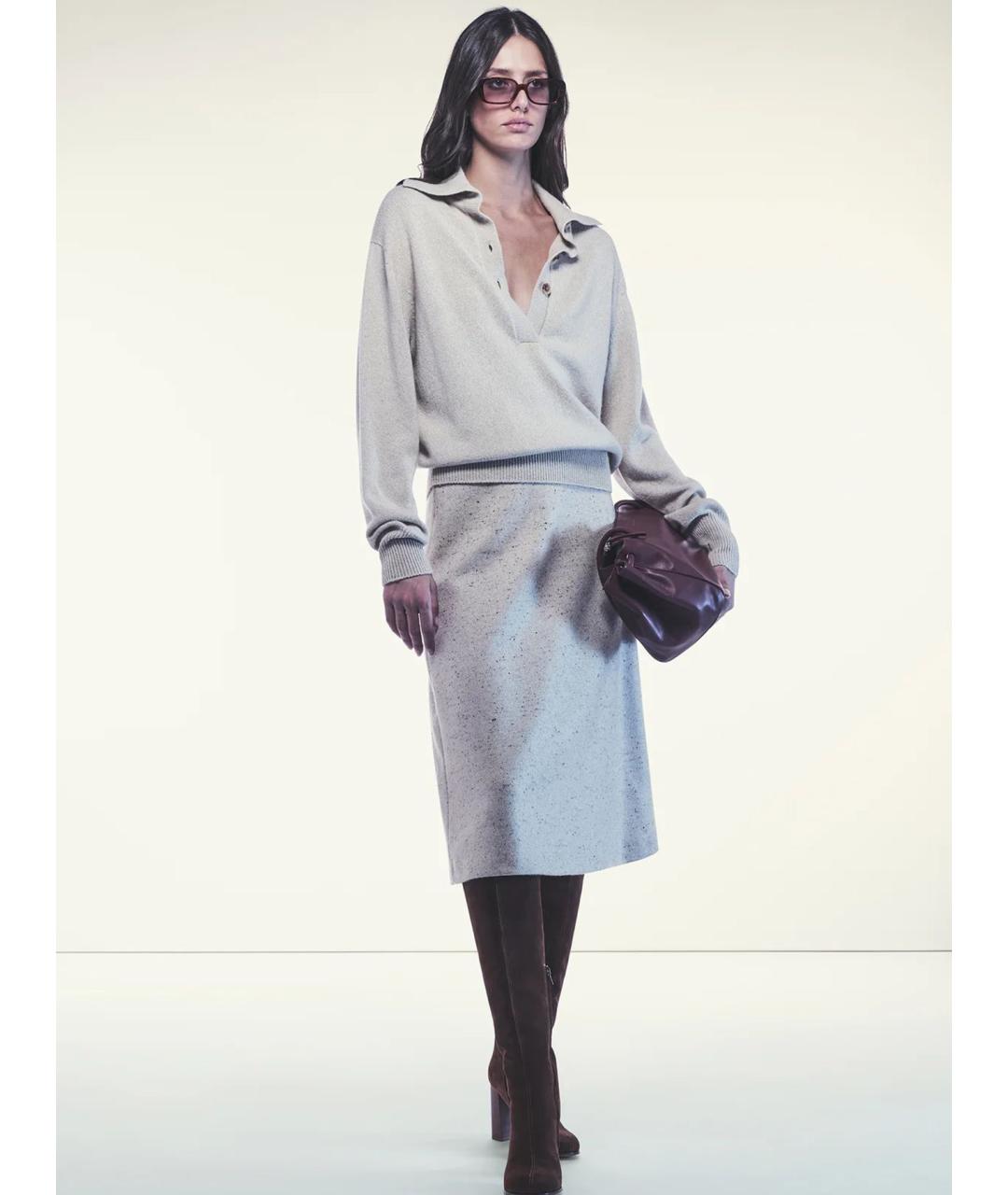 LIVIANA CONTI Кашемировая юбка миди, фото 2