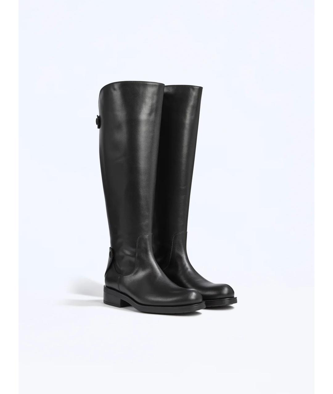 LIVIANA CONTI Черные кожаные сапоги, фото 2