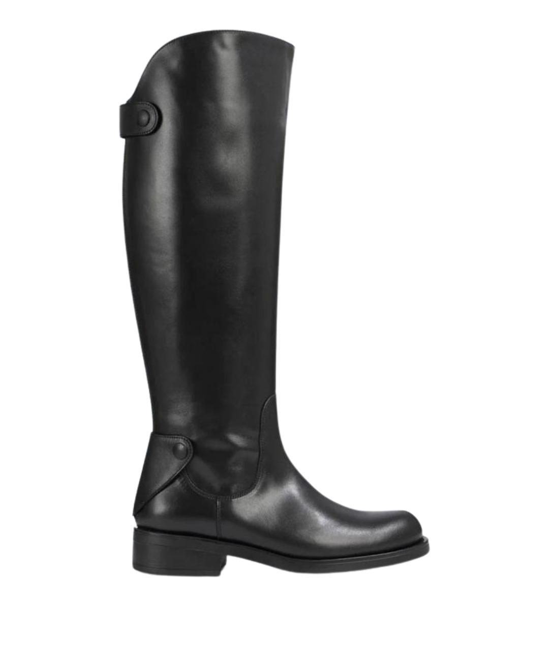 LIVIANA CONTI Черные кожаные сапоги, фото 1