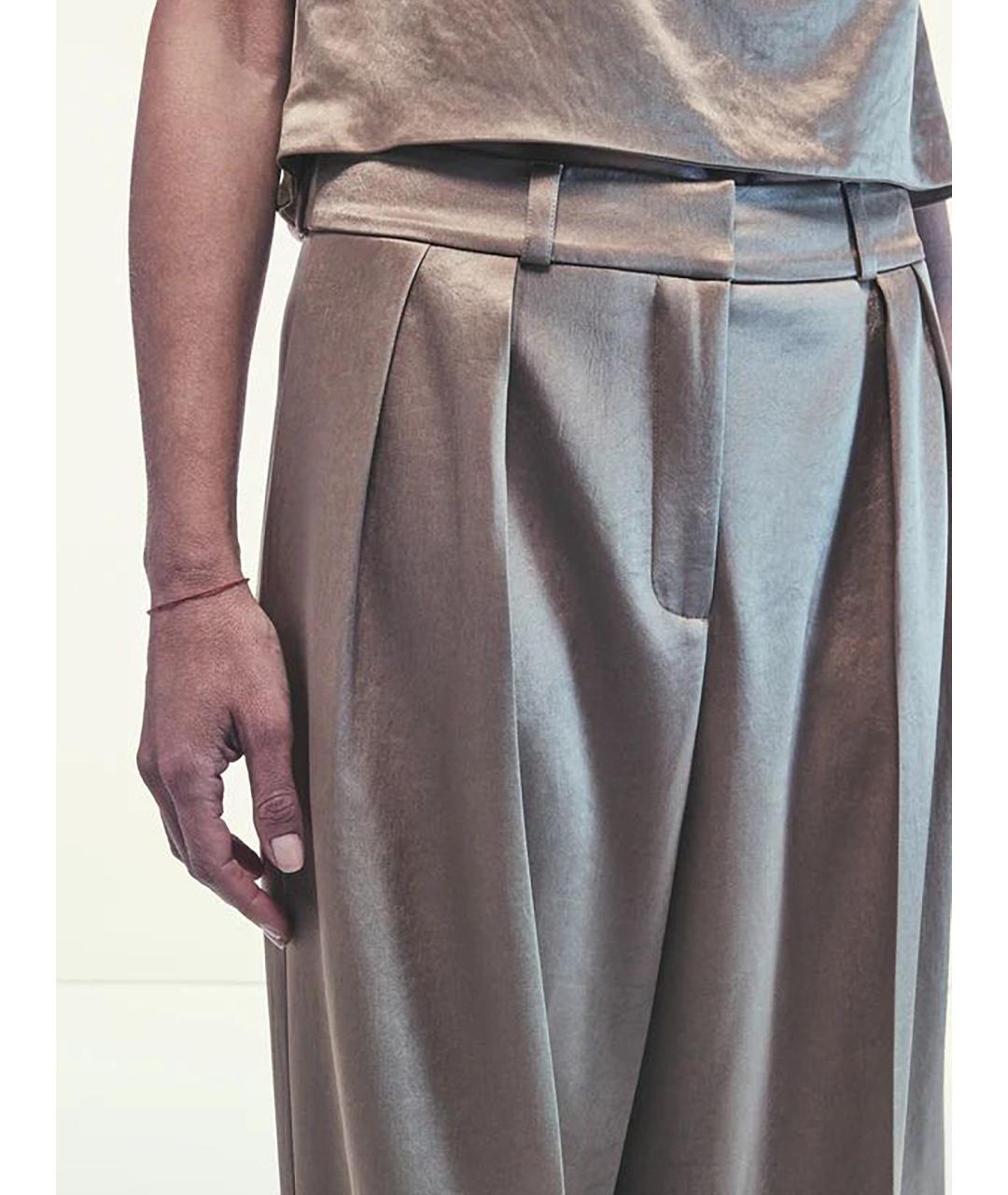 LIVIANA CONTI Бежевые брюки широкие, фото 4