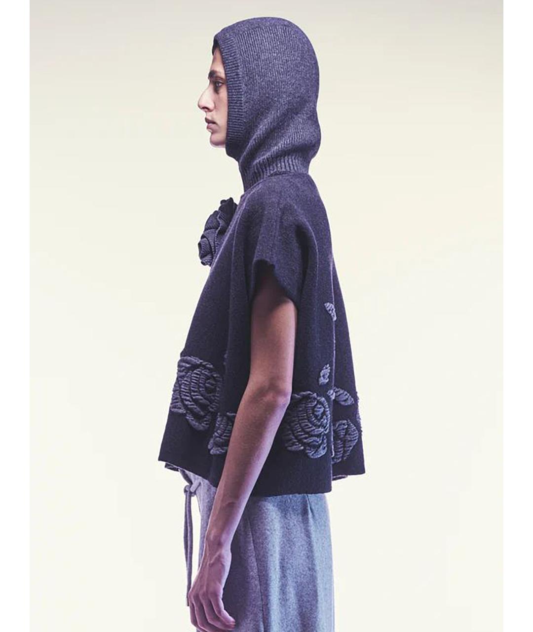 LIVIANA CONTI Серый шерстяной джемпер / свитер, фото 5