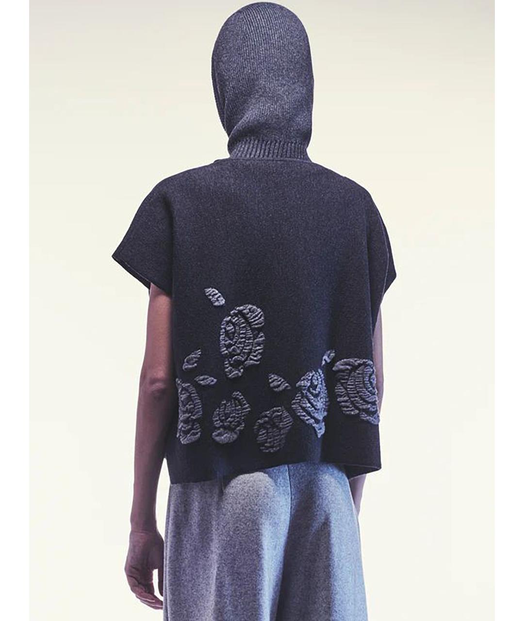 LIVIANA CONTI Серый шерстяной джемпер / свитер, фото 4